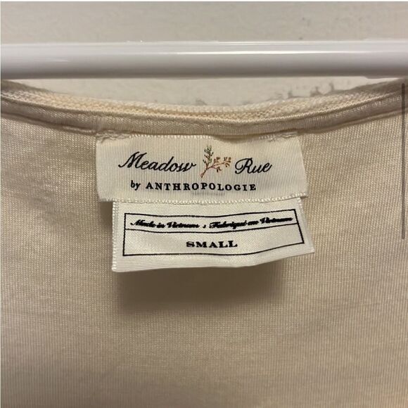 Anthropologie Meadow Rue Florence MIDI Dress in Cream S - Picture 3 of 16